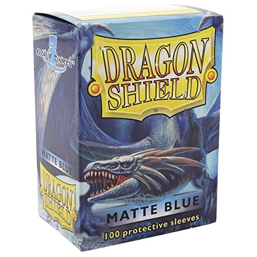 Arcane Tinmen ATM11003 Lot de 100 pochettes pour cartes Dragon Shield 44 Bleu mat
