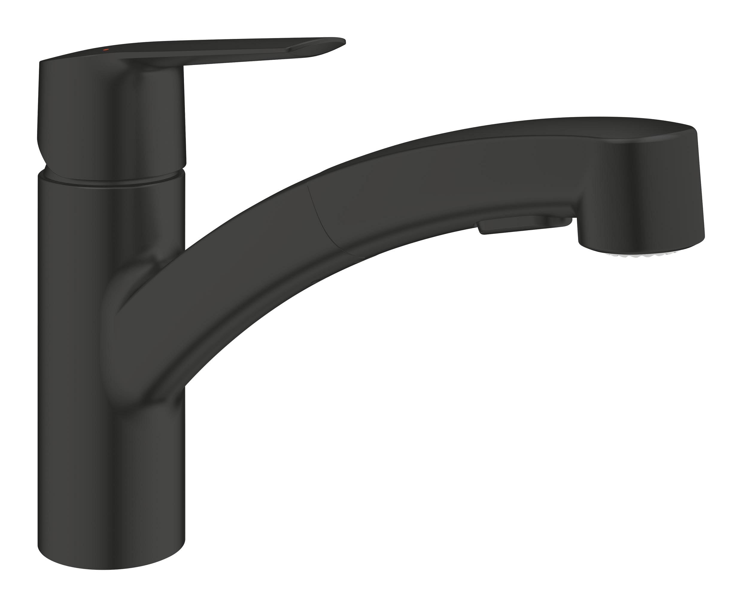 GROHE Start Quickfix, Monomando de fregadero 1/2", Negro Mate 305312431