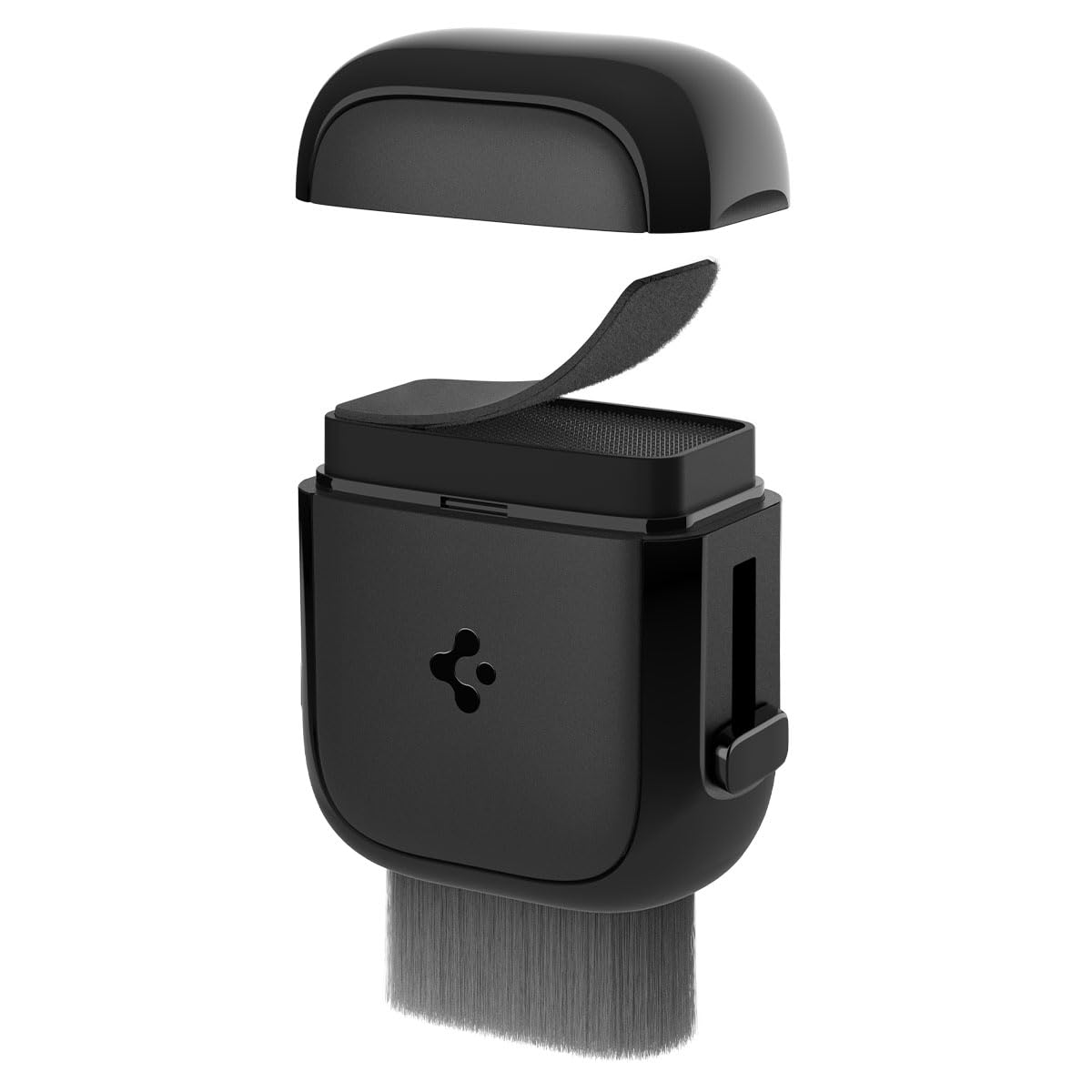 EZ Slide & Brush Screen Cleaner 2-in-1 designed for Tesla Cleaner and All Screens, Phones, Laptops, Tablets, EV Cars, No Solution Needed (Extra Microfiber Pad Included)