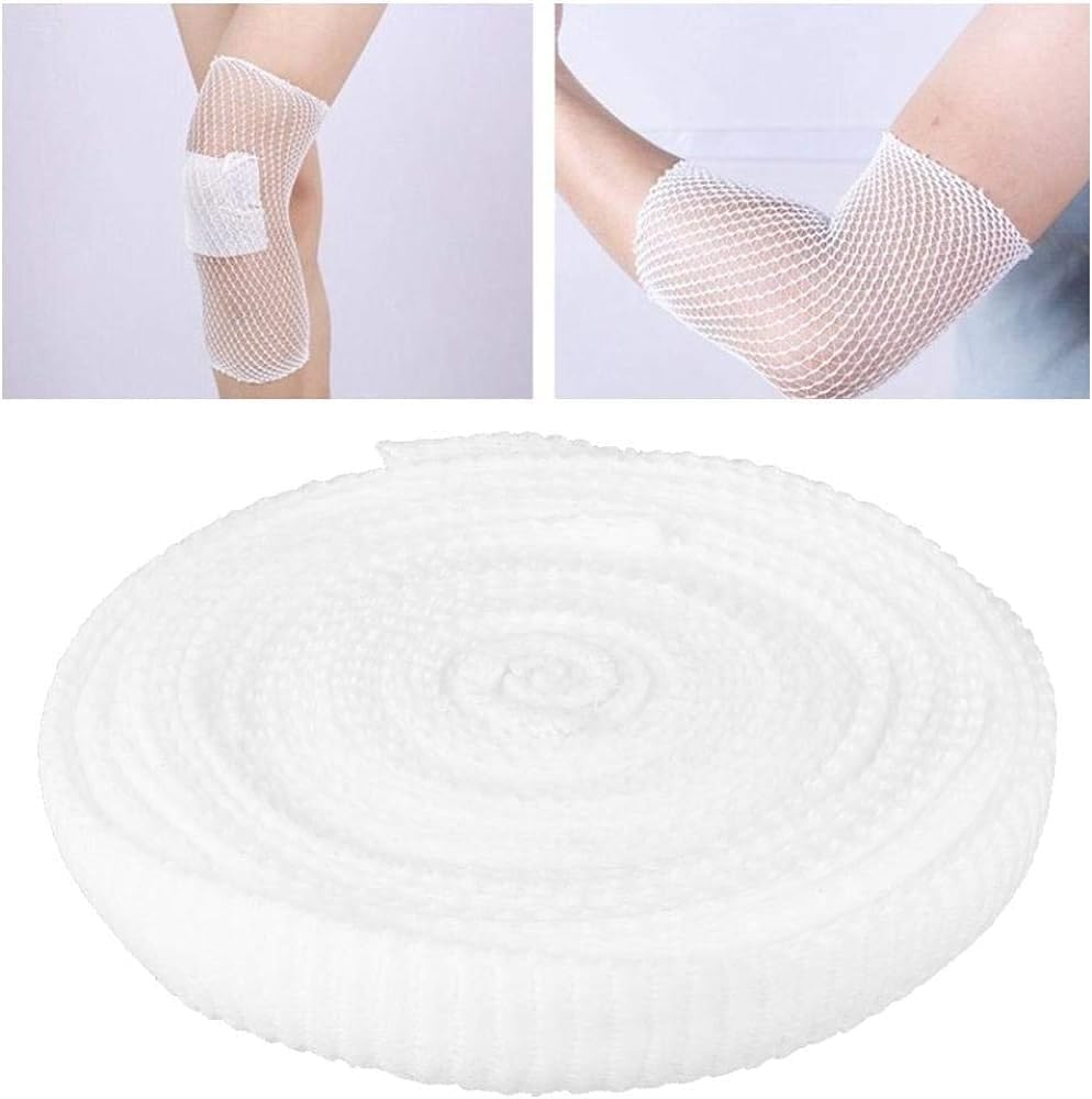 Tubular Elastic Mesh Net Wound Dressing Retainer, Tubular Stretch Gauze Bandage Retainer Size 5 for Head Shoulder Thigh, 10 Yards