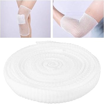 Tubular Bandage Wound Dressing Elastic Mesh Net, Tubular Stretch Elastic Gauze Bandage Retainer for Arm, Leg or Foot, 10 Yards Size 4