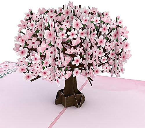 Lovepop Happy Mother's Day Cherry Blossom Pop-Up Card, 5 x 7”, Gift for Mom, 3D Flower Card for Mom or Daughter, Unique Greeting Card for Mom