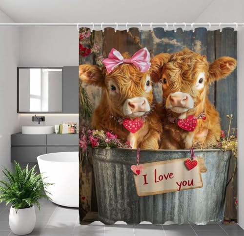 Rideau de douche imprimé animal en tissu polyester imperméable et lavable