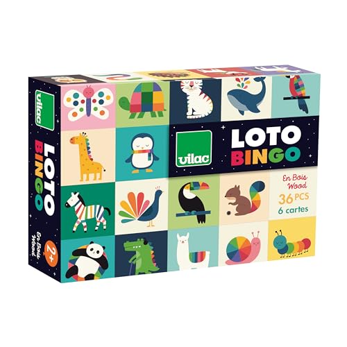 Vilac loto animaux Andy Westface : jeu en bois pour enfants dès 2 ans