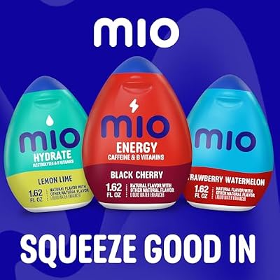 Mio Energy Liquid Water Enhancer, Black Cherry, 1.62 OZ, 5-Pack