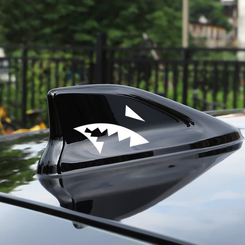Pegatinas de decoración de Coche, 5 uds., calcomanías de Vinilo de Boca de tiburón, Pegatinas de Vinilo Divertidas para decoración de carrocería de Coche