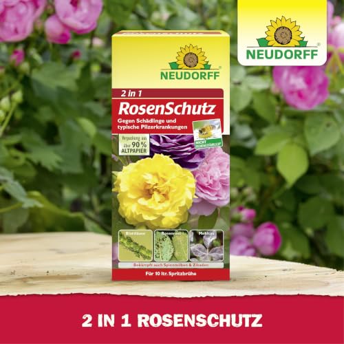Neudorff 2 in 1 RosenSchutz – Kombipack zur effektiven Bekämpfung von Schädlingen wie Blattläuse und Pilzkrankheiten wie Echten Mehltau an… – Ansicht 5