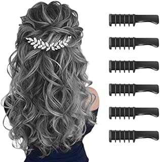 Hair Chalk for Kids Girls Gifts, MSDADA Temporary Bright Hair Color Dye for Kids Gifts for Girls Age 6 7 8 9 10-12+ Colour Hairspray for Halloween Christmas New Year Birthday Party Cosplay DIY(Black)