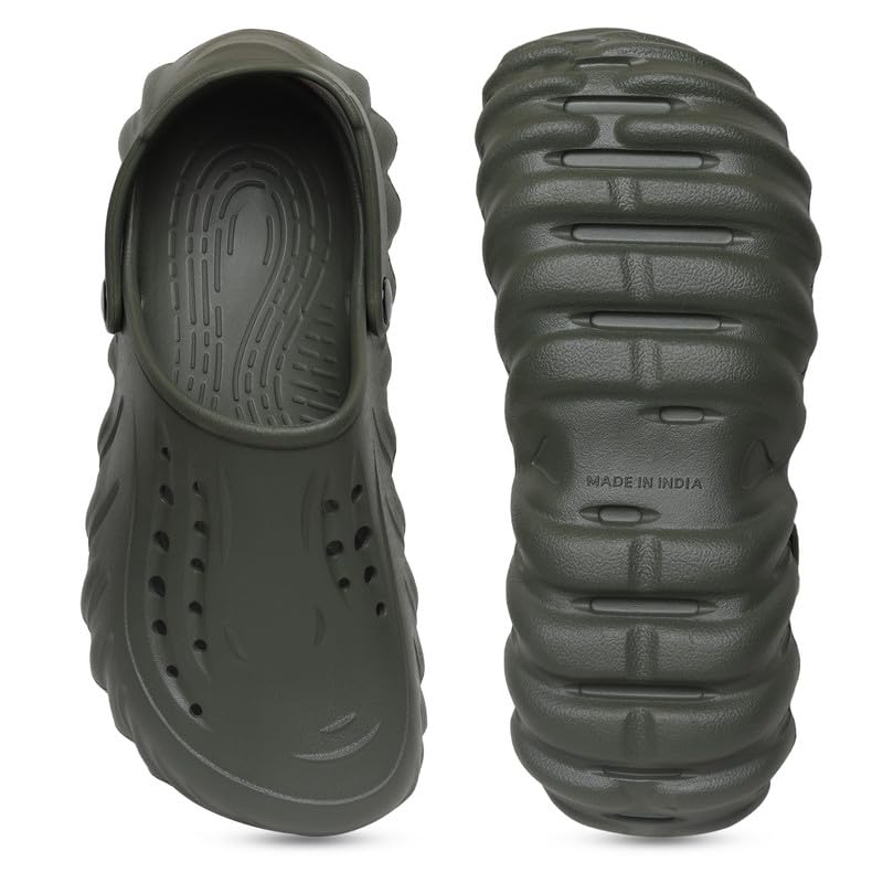 Image of JUSAN Men's Lightweight Comfort Clogs | Soft Cushion Slip-On Garden & Beach Clogs for Men | Breathable Waterproof Sandals with Non-Slip Sole | Casual Outdoor Summer Footwear for Men