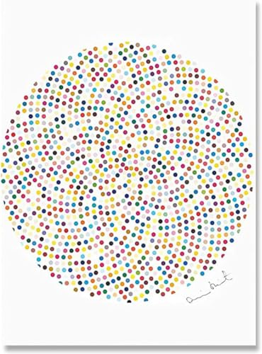 Affiche Damien Hirst peinture abstrait sur toile 40x60cm pour decoration salon