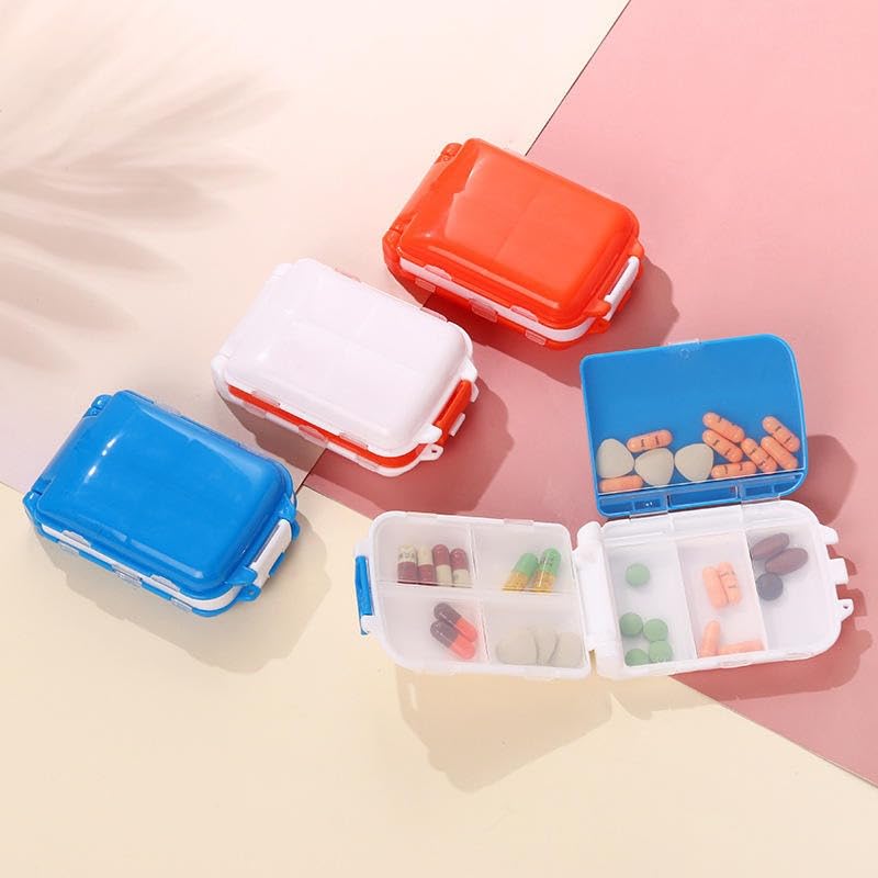 Compact Travel Pill Box with Multiple Compartments – Moisture-Proof and Durable Medicine & Vitamin Organizer for On-the-Go Use, Ideal for Pocket or Purse, Travel-Friendly (Model 6)-image-39