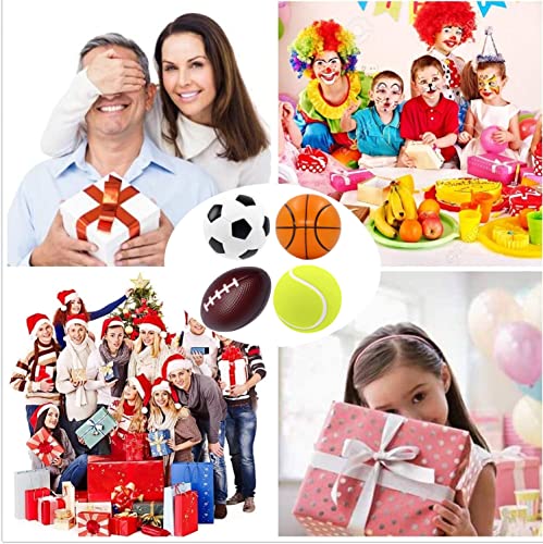 Steemjoey Set di 4 Sports Stress Balls Giocattolo