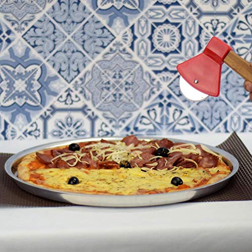 Cortador De Pizza Machadinha Com Cabo De Madeira