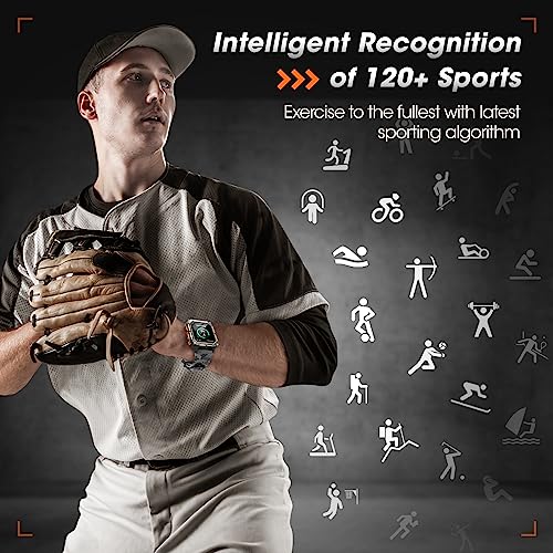 Rgthuhu Military Smart Watch For Men (Answer/Make Call), 2023 Rugged Tactical Smartwatch For Android Phones And Iphone, 10 Atm Waterproof Outdoor Sports Fitness Tracker With Heart Rate, Sleep Monitor #TOP4