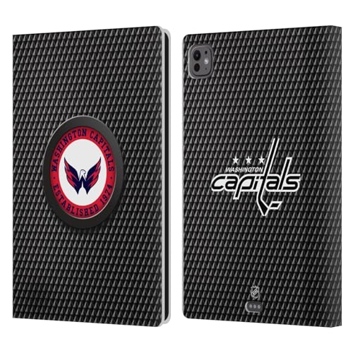 Étui portefeuille en cuir iPad Pro 11 M4/M5 texture premium NHL Capitals
