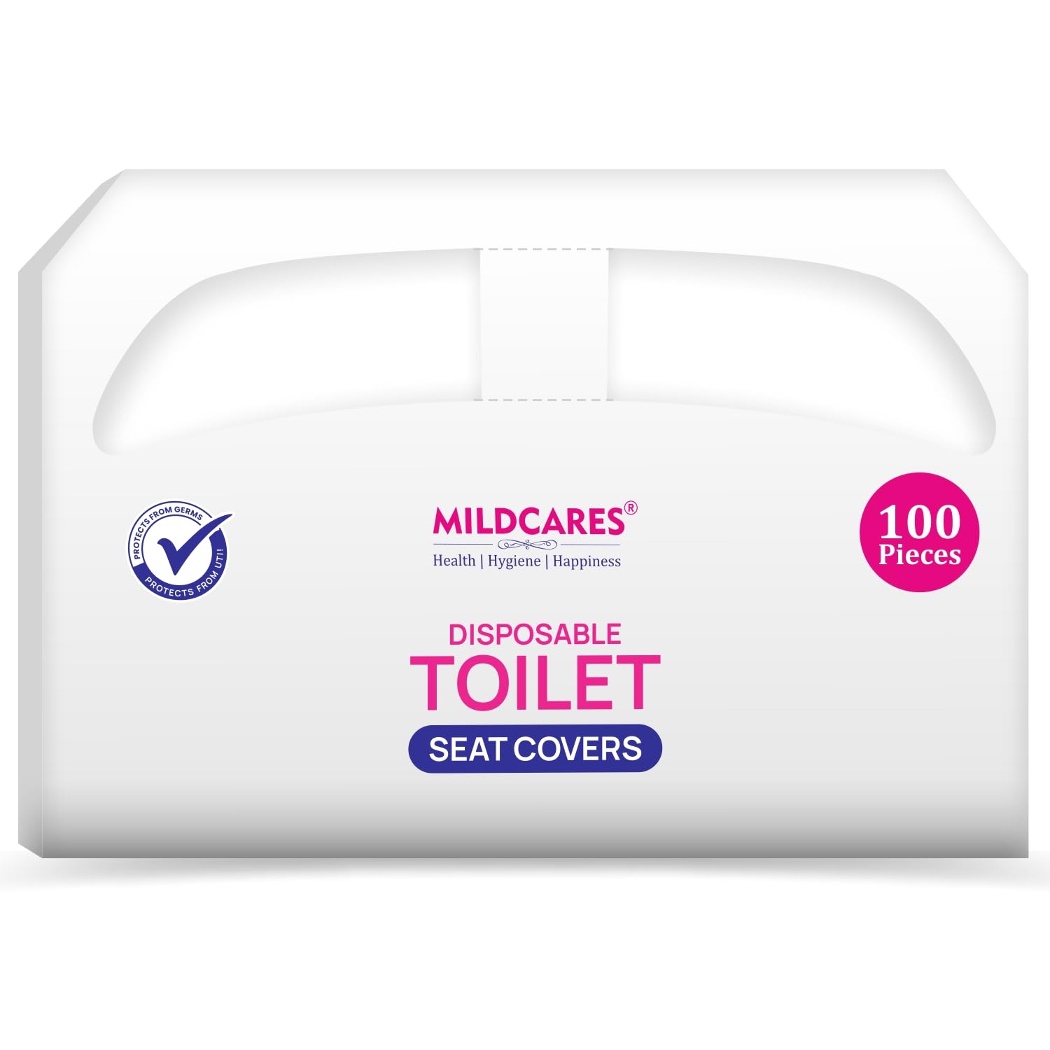 Disposable Toilet Seat Covers (Pack of 1-100 Sheets) | No Direct Contact With Unhygienic Seats | Protects Against Germs For Public Toilets & Travel Essentials | Flushable & Nature Friendly-image-17