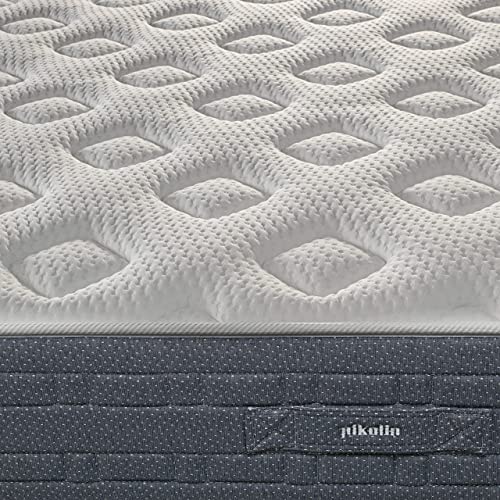 PIKOLIN Colchón sostenible muelles ensacados con Viscofoam 28cm | Confort Alto I Independencia de lechos I Alta transpirabilidad I Firmeza Media y Tejido Seaqual | Modelo Galeón I 90x200 - imagen 7