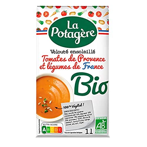 La Potagère Velouté de Tomates de Provence et Légumes Biologique, 1L