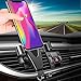 Car Phone Mount, TAKAGI Clip Gravity Cellphone Holder Mount Bracket Auto Lock Design Air Outlet Smarphones Mounts for iPhone X 8 7 6s Plus Samsung Note Huawei Google LG HTC, Up to 6.0" inches (Gray)
