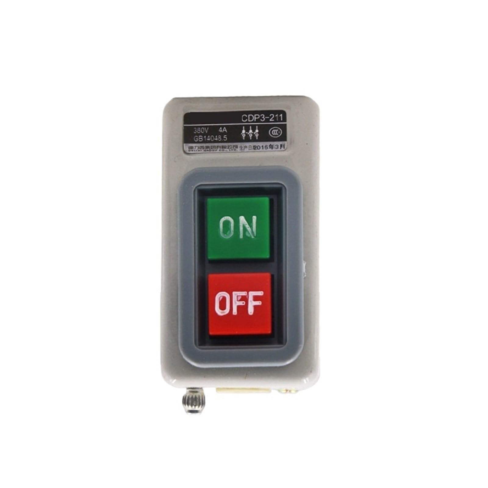 Botón de arranque eléctrico BS211 interruptor de hebilla CDP3-211 para paneles de control 5