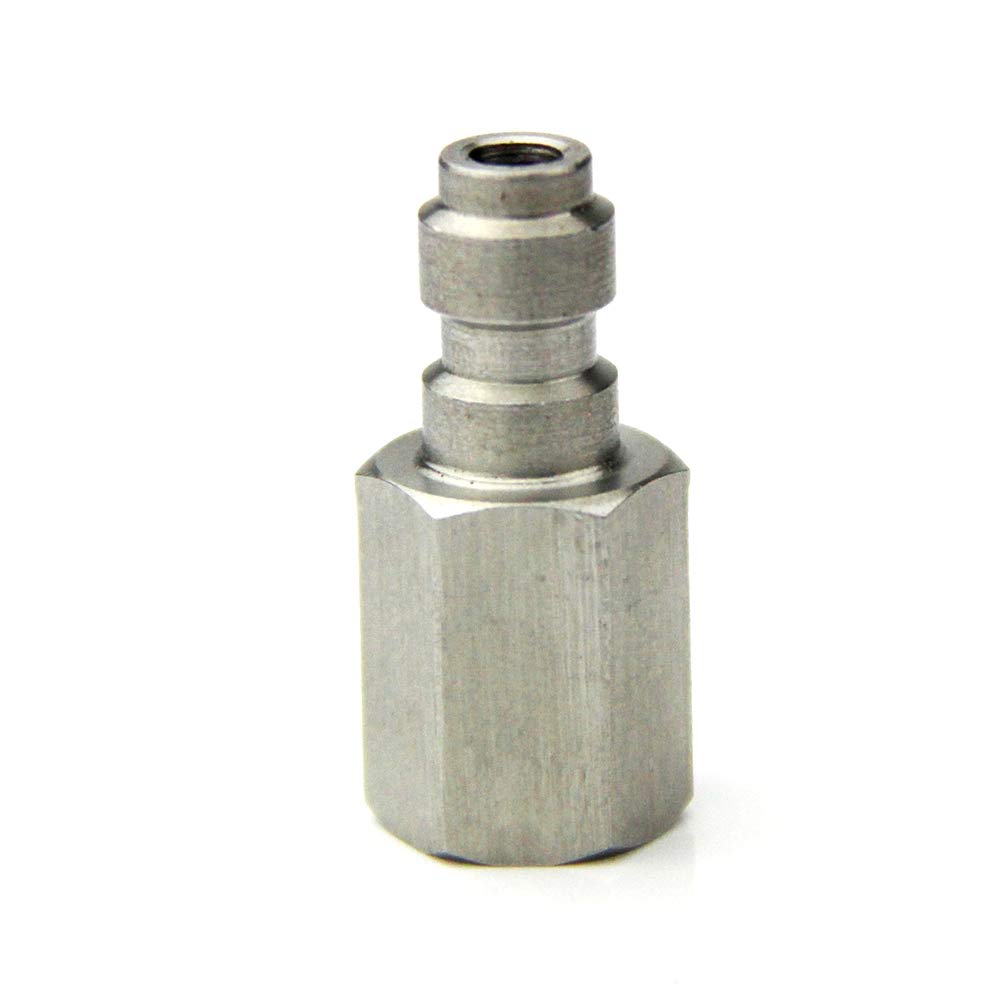 Raccord De Tuyau D'air Avec Valve Mâle Acier Inox/laiton - Connecteur Rapide M10, BSPP 1/8, NPT 1/8 - Pour Compresseur, Gonflage - 7