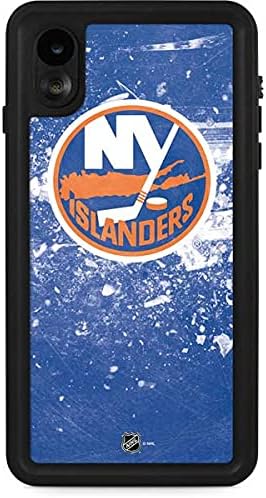 Skinit Waterproof Phone Case Compatible with iPhone XR - Officially Licensed NHL New York Islanders Frozen Design Blue