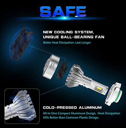 Lasfit 5202 5201 Psx24W Led Fog Light Bulbs Extremely Super Bright 60W 6000Lm 6000K White Adjustable Beam Play And Plug (2 Pack) #TOP4