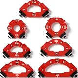 TINMAGI 7 Stück Frässchablone Oberfräse, Eckschablone Router Schablone, Router Jig für Holzbearbeitung, Eckradius Ecke Positionierhilfe R10 R15 R20 R25 R30 R35 R40 R50 R60 T10 T20 T30 T35 T40 T50
