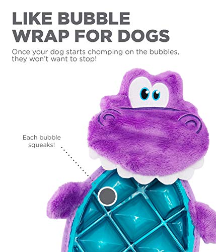 Image of Outward Hound Bubble Palz Plush Dino Dog Toy, Medium