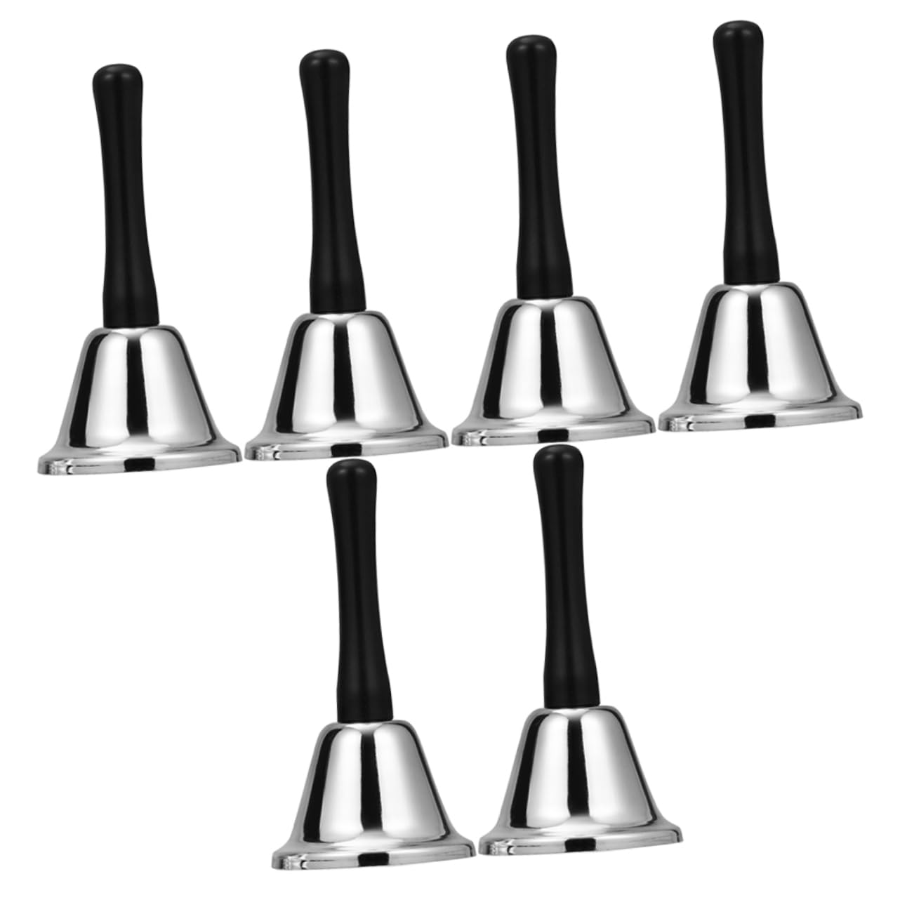TOYANDONA 6pezzi Campane Natalizie in Metallo Campanelli da Tavolo Portatili Decorazioni per Feste e Natale Campanelle di Chiamata per Ristoranti e Bar