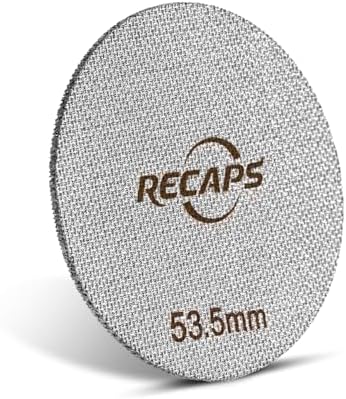 NOTSEK Puck Screen 54mm, V2 0.8mm Dikte Espresso Puck Scherm voor Portafilter 54mm, 304 Roestvrij Staal Espresso Scherm met Acryl Opbergdoos, Koffie Puck Scherm voor Barista Portafilter