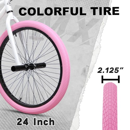 20 24 Inch Beginner BMX Bike Echo, High Tensile Steel Frame,