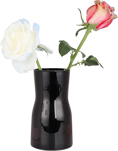 Miniatura 13 de Jarrón de cristal iridiscente de 8 pulgadas, centro de mesa de estilo bohemio moderno para flores, decoración del hogar, boda, inauguración de la