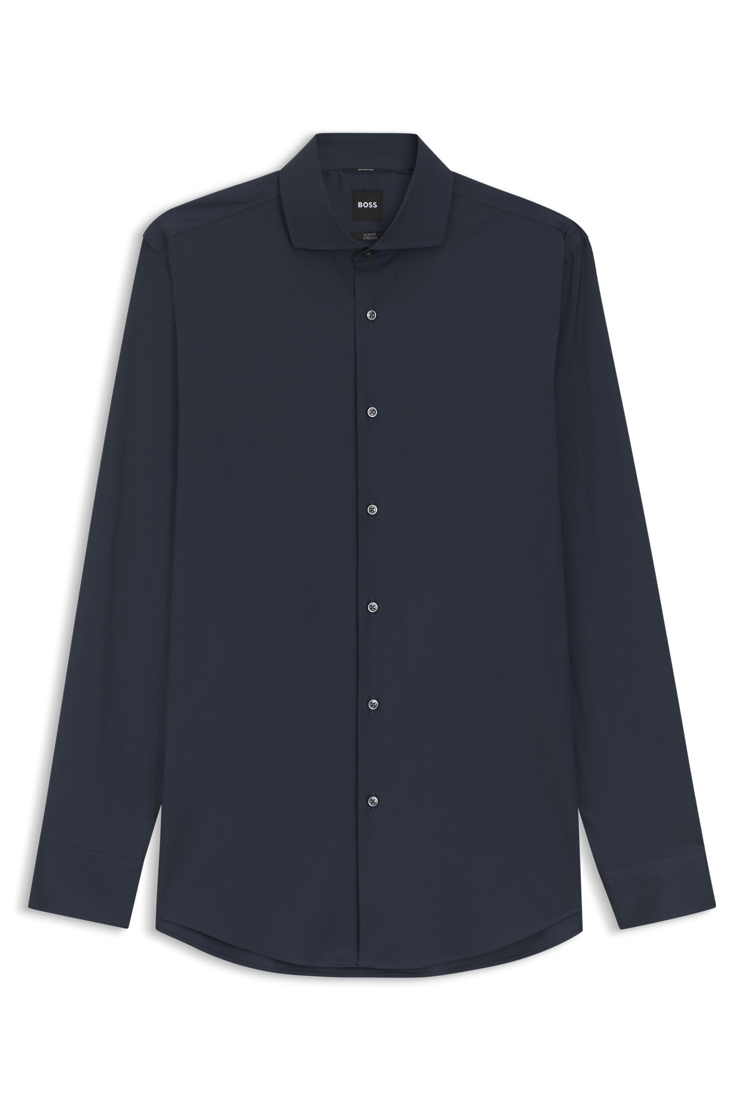 Hugo Men's Blue Hank Slim Fit Dress Shirt - Casual Shirts - L - Shirts