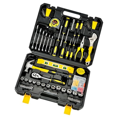 Rdxanc 108Pcs Household Hand Tool Set Combination Package Mixed Tool Set Home Hardware Maintenance Woodworking Garden Tool