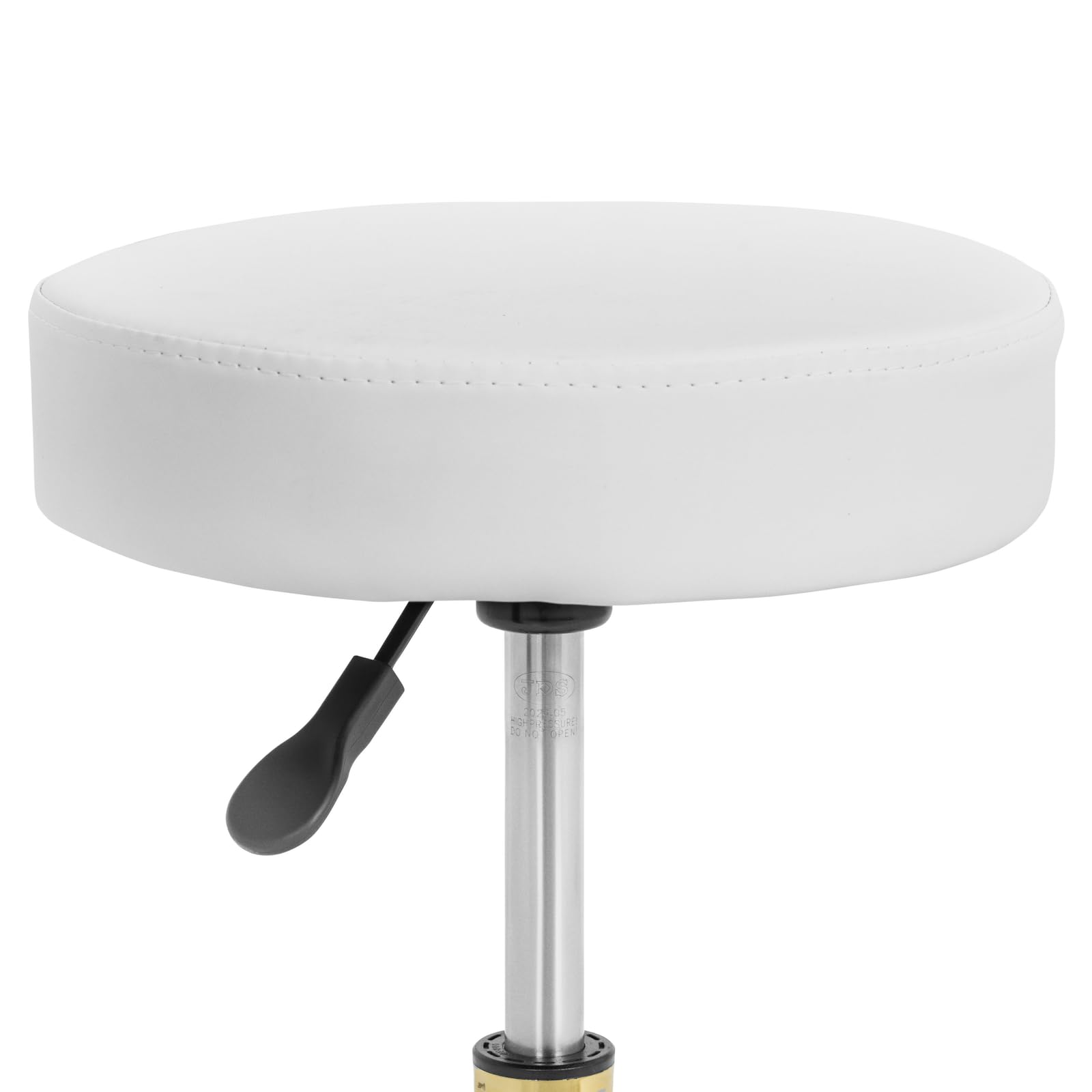 Physa Physa Worcester White_Gold Tabouret à roulettes 54-72 cm 150 kg Blanc/Doré Tabouret de Laboratoire Tabouret de Bureau Tabouret à roulettes Professionnel Tabouret à roulettes Ergonomique