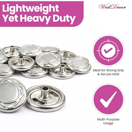 Boutons pression de 15mm pour vos loisirs créatifs et la customisation de vestes ou sacs