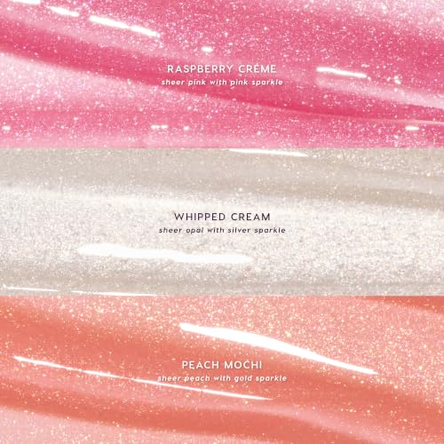 Image of ColourPop Fresh Kiss Glossy Lip Balm Set - Hydrating Lip Care Enriched with Peptides + Hyaluronic Acid - Pearlescent Shimmer Finish - Vegan + Cruelty-Free - Sweet Picks (3 Count)