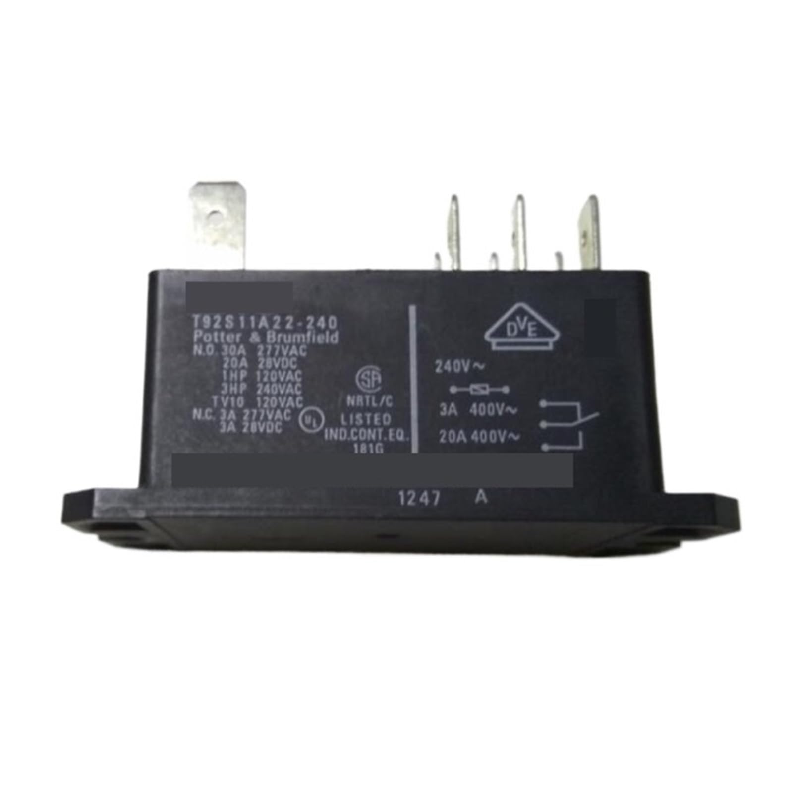 Relay T92S11A22-240V 30A 240V composant électronique 8 PIN