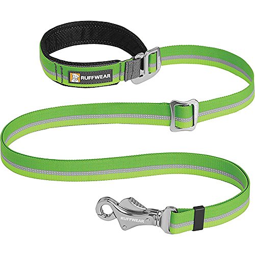 Ruffwear - Slackline Adjustable Length, Hand-Held or Waist-Worn Dog Leash, Meadow Green