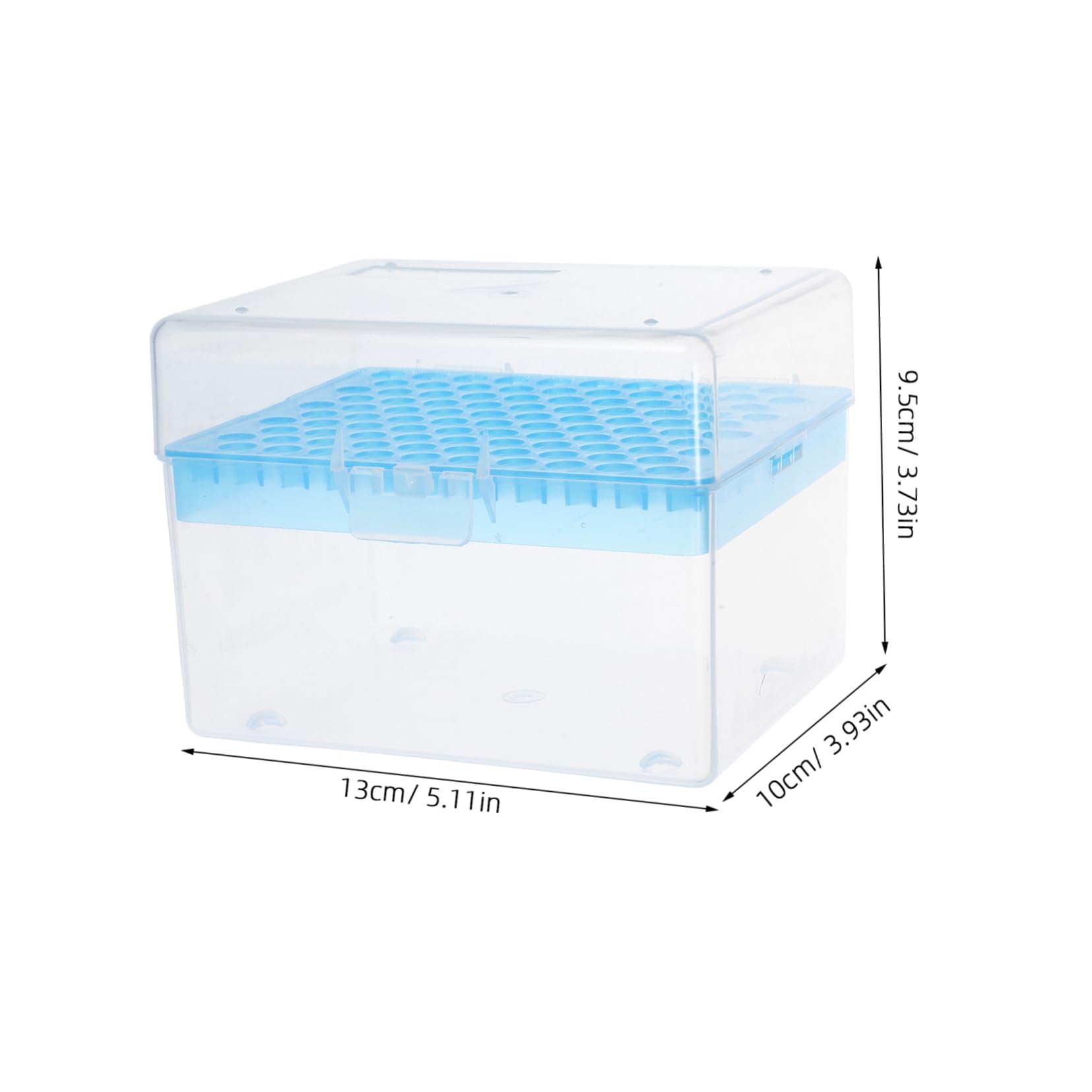 MUSISALY 1000ul Pipette Tip Box 100 Positions Rectangular Lab Box for Pipettor Kit Color