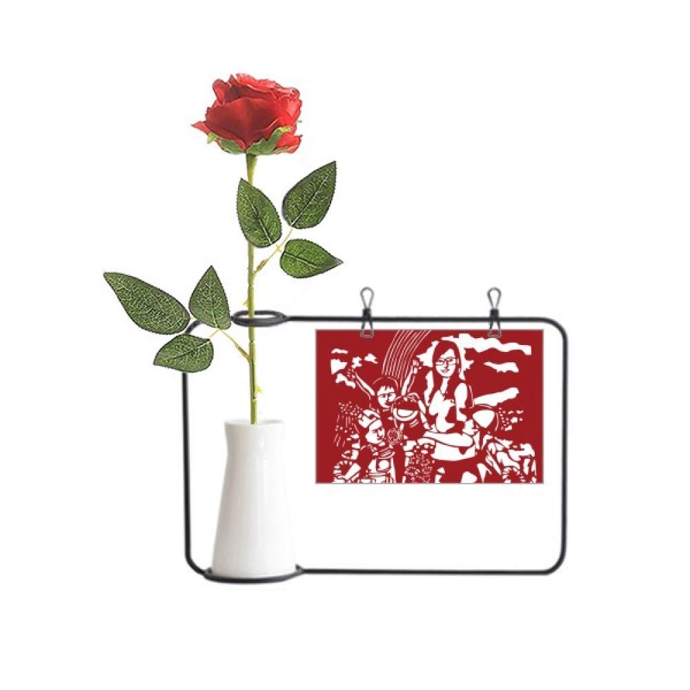Fleurs artificielles en porcelaine à suspendre : un souvenir poétique pour vos professeurs