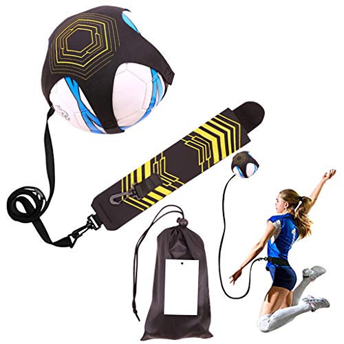 Football Kick Trainer, Volleyball Training Device with Adjustable Waist Strap, Great Solo Strike