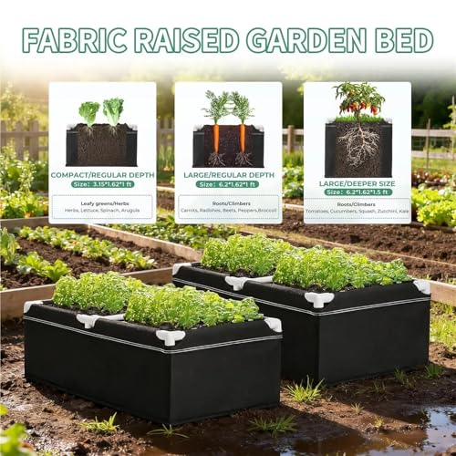 Cama de tela para plantas con marco estructural de alta resistencia 5