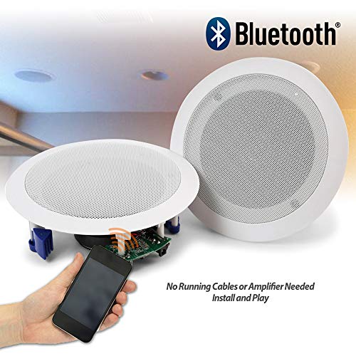 Power Dynamics Ceiling Speakers 60W Wireless Bluetooth Audio Streaming Home Audio Living Room