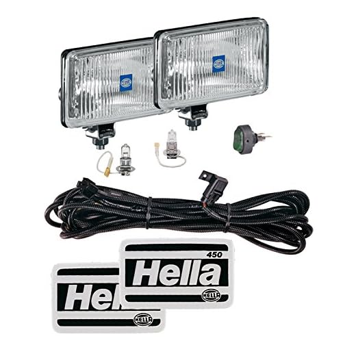 HELLA 005860891 450 Driving LAMP KIT (Clear Lens) H3 12V SAE/ECE