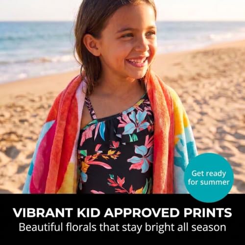 Image of Kanu Surf Girls Morgan Floral Ruffle 1-Shoulder 1-piece Swimsuit