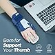 CURECARE Daumenbandage Rechts & Links, Umkehrbare Daumenschiene für Tag- und Nachtunterstützung, Atmungsaktiver Daumenorthese für Arthritis, Sehnenscheidenentzündung (Blau)