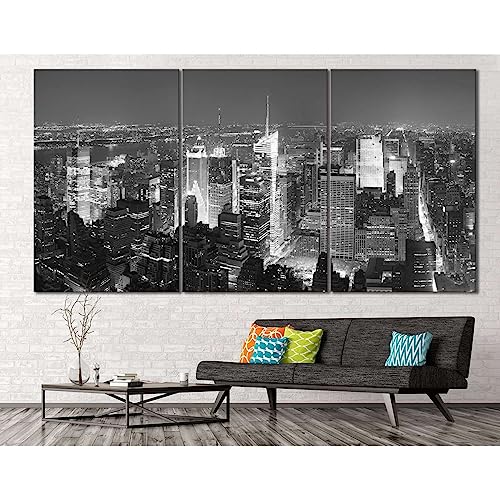 Tableau New York Cityscape pour salon moderne deco loft urbain panoramique ZELLART