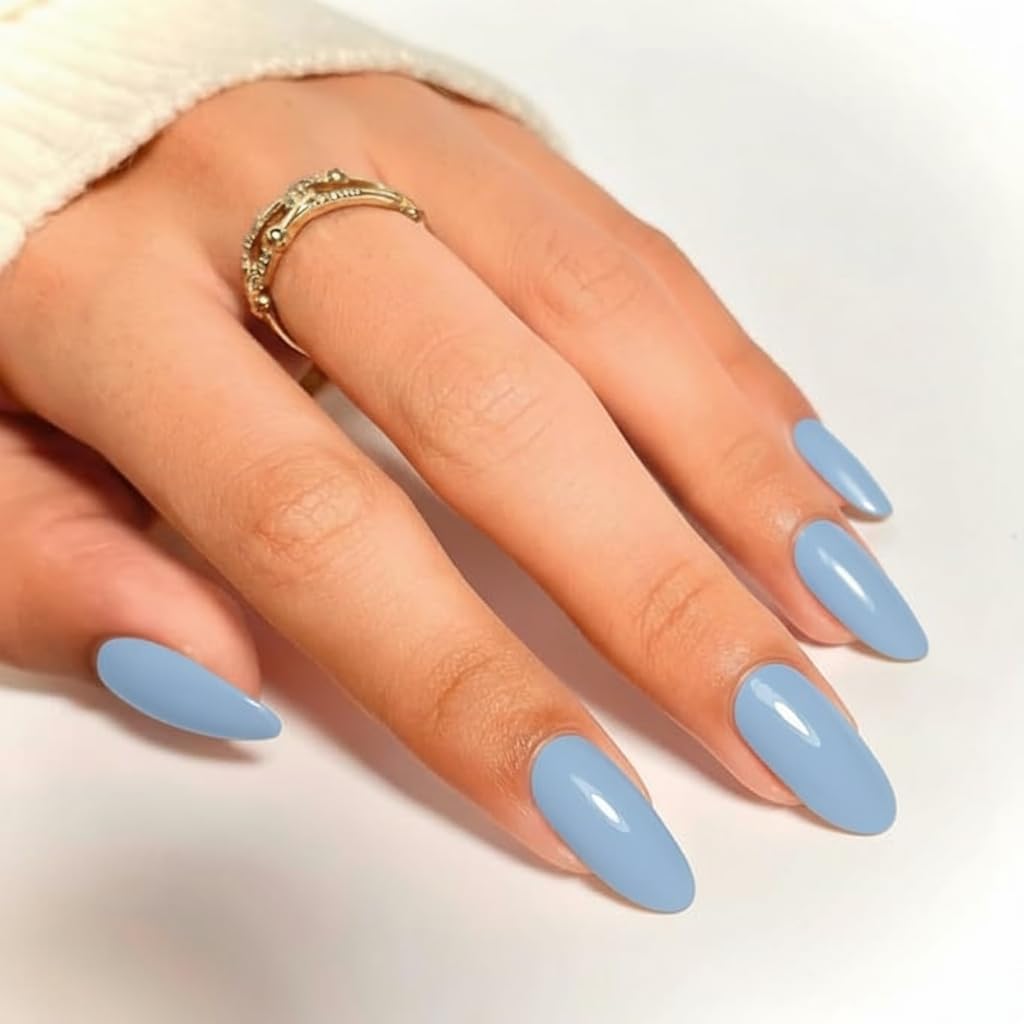 TARIFF Nail Color, Morning Dew Grey, | Ocean Blue Glossy Shade, Professional Manicure Polish, 8ml (Morning Dew - LT070)-image-43